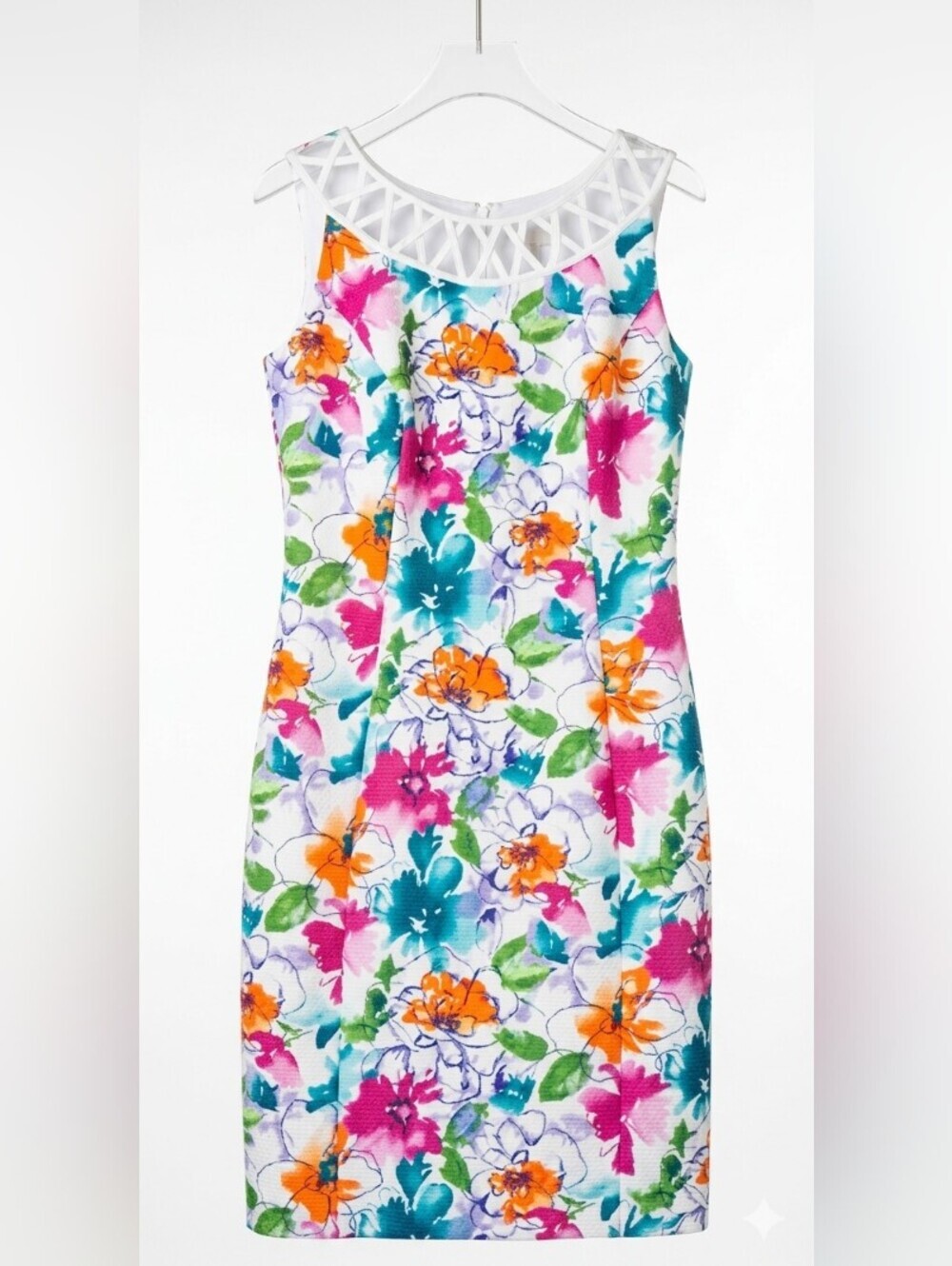 🆕️ Olimara Multicolor Floral Dress (White, Blue, Green, Pink)